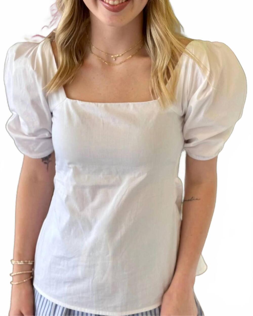NEW LUCCA mandy top in white